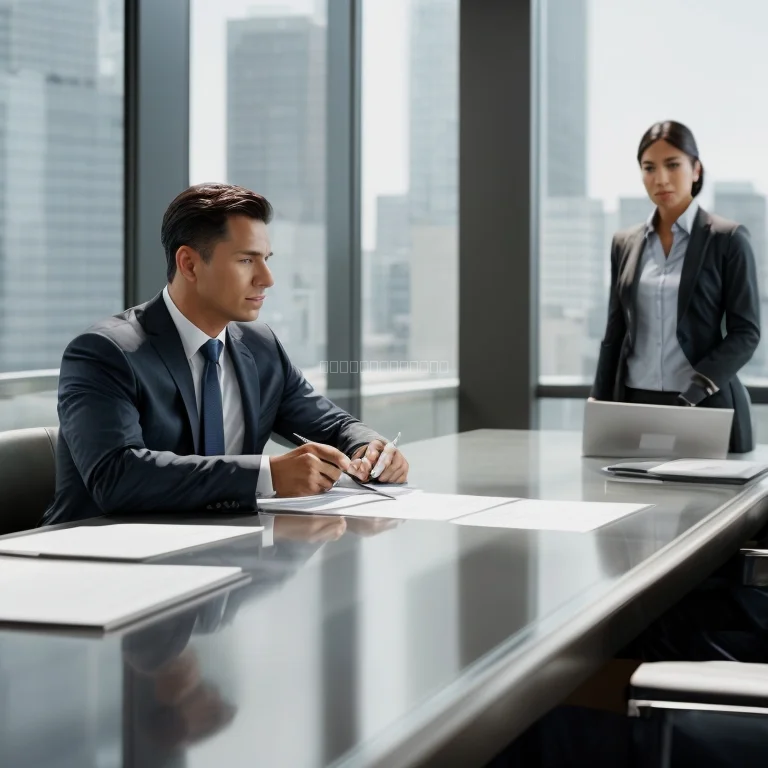 Mediator leading negotiation session